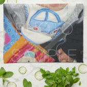 Pas het met Uw foto aan Theedoek (Gevouwen)