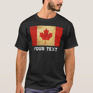 Pas het  ontwerp van de Canadese vlag aan T-shirt