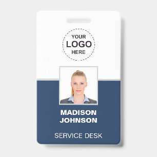 Pas ID-badge op maat – Personeelsfoto, logo, stree Badge