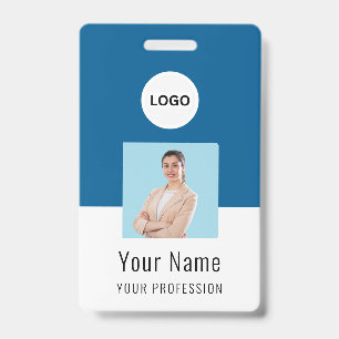 Pas ID-kaart aan met logo Gepersonaliseerde foto Badge