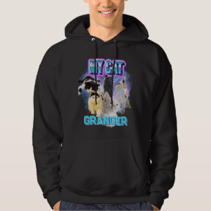 Pas je eigen Cat Bootleg 90's Style Photo Hoodie