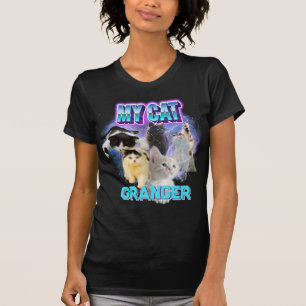 Pas je eigen Cat Bootleg 90's Style Photo T-shirt