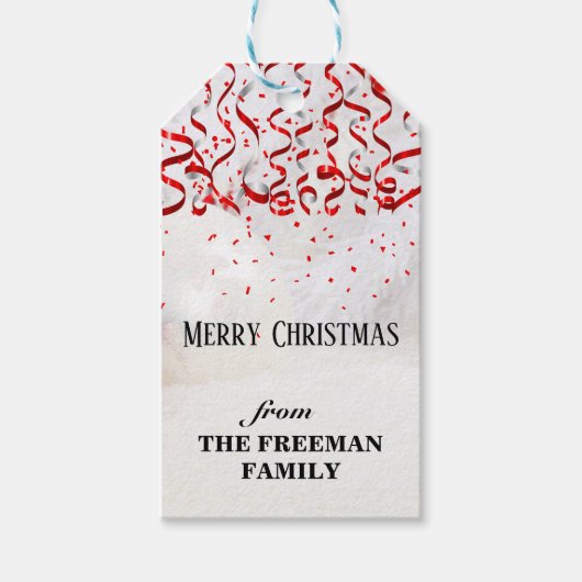 Pas je eigen favoriete kerstcadeauLabels aan Cadeaulabel (Voorkant)