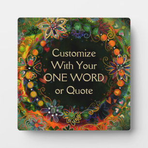 Pas je eigen Fun Floral Inspirivity aan Fotoplaat