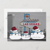 Pas je eigen kerstBriefkaart in Las Vegas aan Briefkaart (Voorkant / Achterkant)