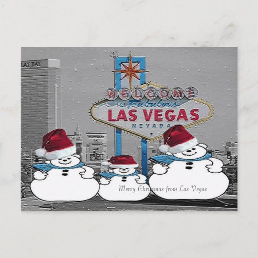 Pas je eigen kerstBriefkaart in Las Vegas aan Briefkaart (Voorkant)