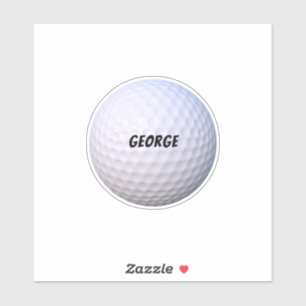 Pas je eigen objecten aan. Golf Ball bijvoorbeeld Sticker