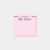 Pas je eigen plakbiljetten aan - Roze Post-it® Notes (Voorkant)