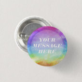 Pas je eigen regenboog aan ronde button 3,2 cm (Voorkant /achterkant)