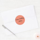 Pas je eigen trouwstickers aan ronde sticker (Envelop)