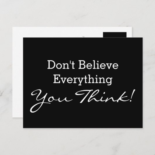 Pas je grappige gezegde of wijsheid aan briefkaart (Voorkant / Achterkant)