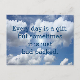 Pas je grappige gezegde of wijsheid aan briefkaart