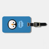 Pas je pinguïn bagagelabel aan. Typ uw naam. (Voorkant horizontaal)