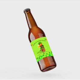 Pas je St. Patrick's Day Ale gedetailleerd aan  Bier Etiket