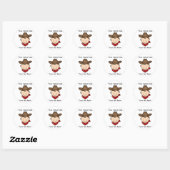 Pas jezelf Cowboy aan Ronde Sticker (Vel)
