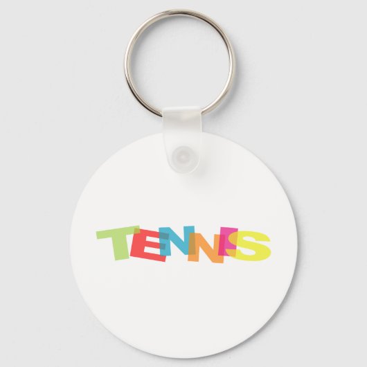 Pas jezelf tenniscadeautjes aan sleutelhanger (Voorkant)