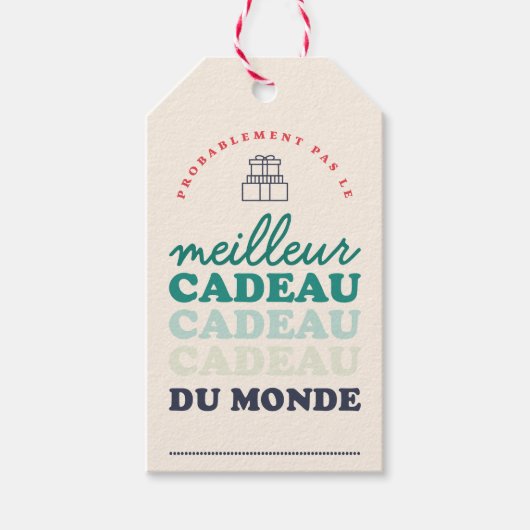 Pas le meilleur cadeau du monde cadeaulabel (Voorkant)