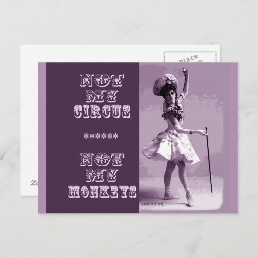 Pas ma carte postale Circus (Devant / Derrière)