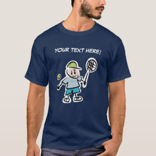 Pas me aan de T-shirt van het Tennis van het Man