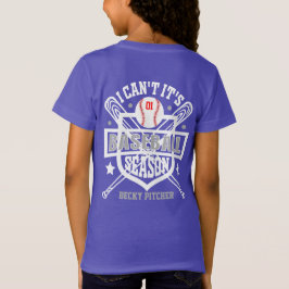 Pas me aan kan niet zijn Baseball Seizoennummer Po T-shirt