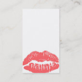 Pas me aan! Licht Roze Lips Visitekaartje (Achterkant)