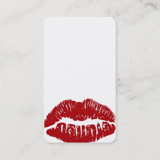 Pas me aan! Visitekaartje rode lippen (Achterkant)