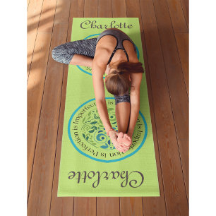 (Pas me aan) Yin Yang Olive Workout, Pilates en Yogamat