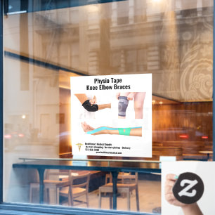Pas Medische Levering Physio Tape Knie Elleboog aa Raamsticker