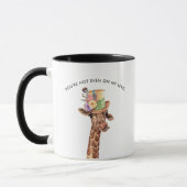 Pas Même À Mon Niveau | Mug À Café Drôle De Girafe (Gauche)