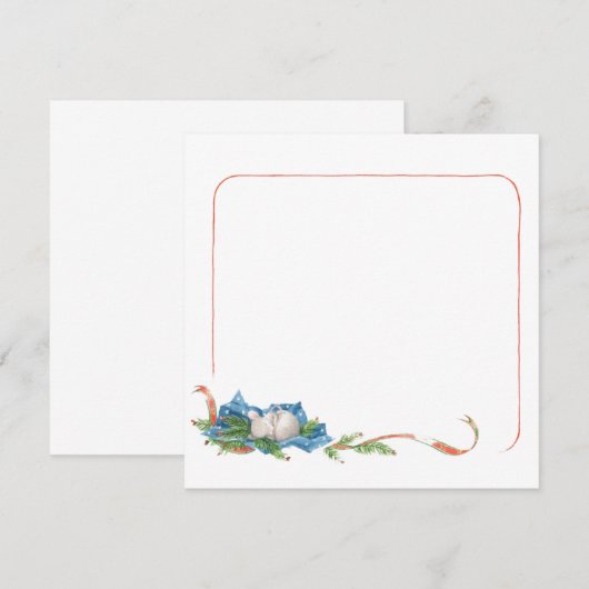 Pas même une carte de note souris (Devant / Derrière)