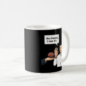 Pas Merci J'Utilise AI Drôle Tasse Café Mème Tech (Devant droit)