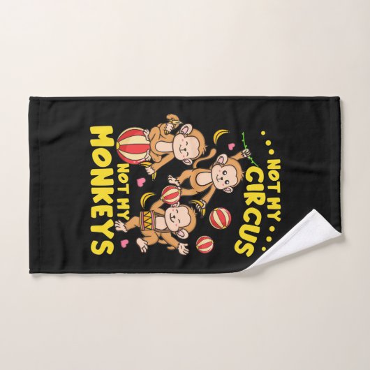 Pas mes singes (Serviette à main)
