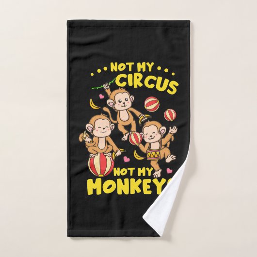 Pas mes singes (Serviette à main)
