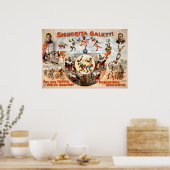 Pas mes singes, pas mon Poster vintage de cirque (Cuisine)