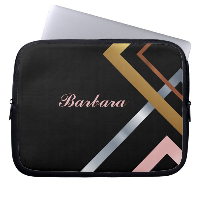 Pas modern aan laptop sleeve (Voorkant)