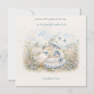 Pas Moeder de Gans Babewiege Baby Shower aan