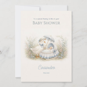 Pas Moeder de Gans Babewiege Baby Shower aan