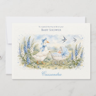 Pas Moeder de Gans Baby Wandelwagen Blauw Baby Bor