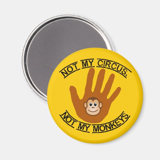 Pas mon cirque - aimant (Recto/Verso)