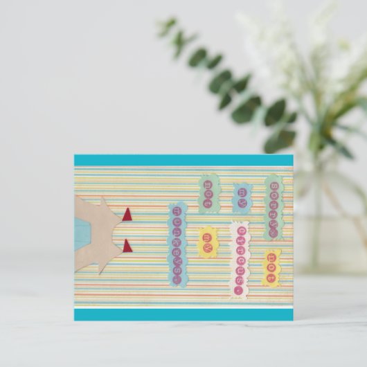 Pas Mon Cirque. Pas Mes Singes. Carte postale (Debout devant)