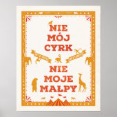 Pas mon cirque, pas mes singes : Poster (Devant)