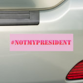 Pas mon président - Sticker pare-chocs de protesta (En voiture)