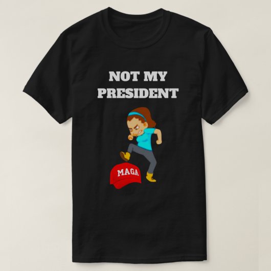 Pas mon président T-shirt (Design devant)