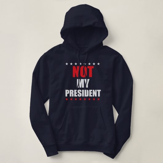 PAS MON PRÉSIDENT T-SHIRT SWEAT - SHIRT À CAPUCHE (Design devant)