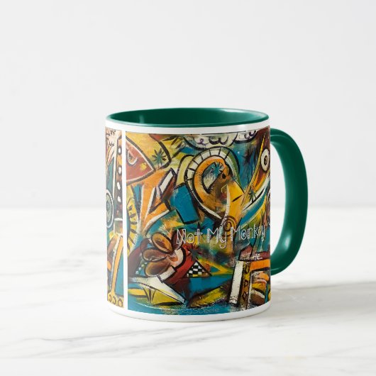 "Pas mon singe !" Beverage Mug (Devant droit)