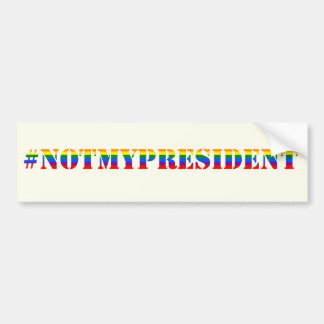 Pas mon Sticker pare-chocs de la manifestation du