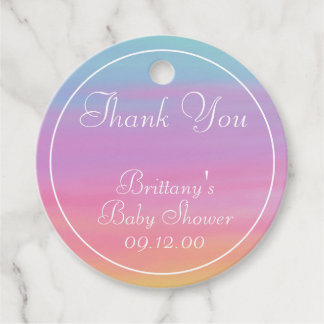 Pas Naam, Datum, Gebeurtenis Regenboog Dank u aan Bedankjes Labels