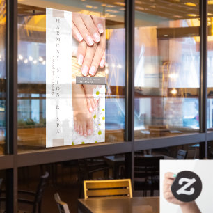 Pas Nail Salon Pedicure Nails Groot aan Raamsticker