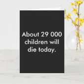 Pas né dans le Tiers Monde carte d'anniversaire (Fleur jaune)