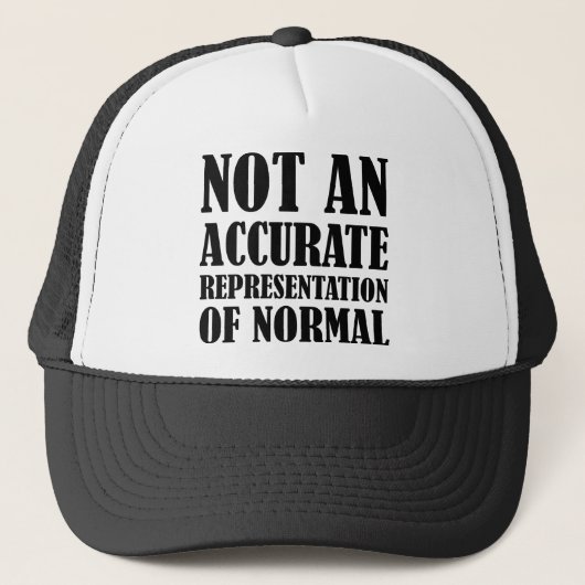 Pas normal Funny Casquette de balle Casquette (Devant)